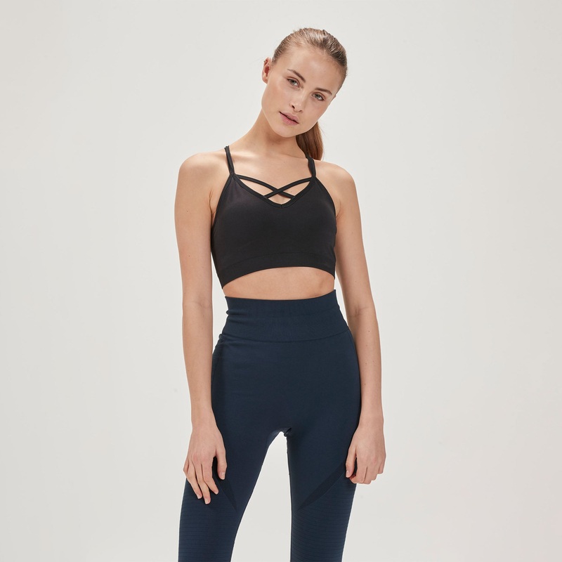 Women’s Tulip Sports Bra|Black|XXS/S|S/M|L/XL