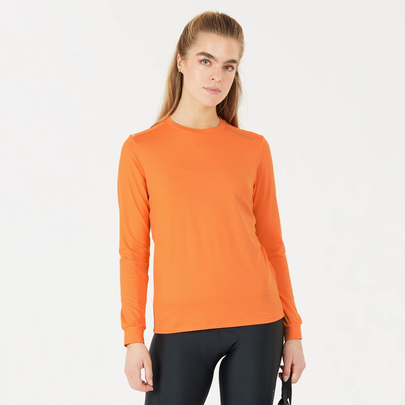 Women’s Chalina L/S Tee|Tangerine|X-Small|Small|Medium|Large