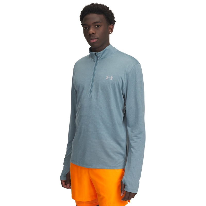 UA Launch 1/4 Zip Top|Jasper Blue/Reflective|Small|Medium|Large|X-Large
