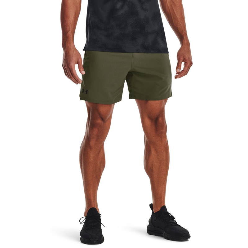 UA Vanish Woven 6 Shorts|Marine OD Green/Black|Small|Medium|Large|X-Large
