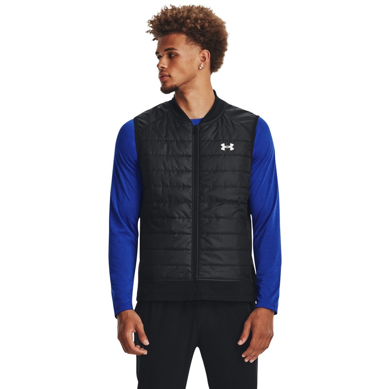 UA Storm Insulated Run Vest|Black/Reflective|Small|Medium|Large|X-Large