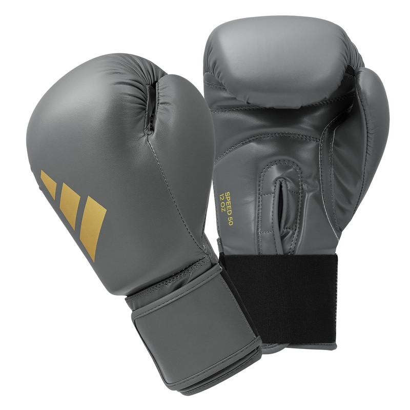 Speed 50 Boxing Gloves|Ash Grey/Gold|8oz|10oz|12oz|14oz|16oz