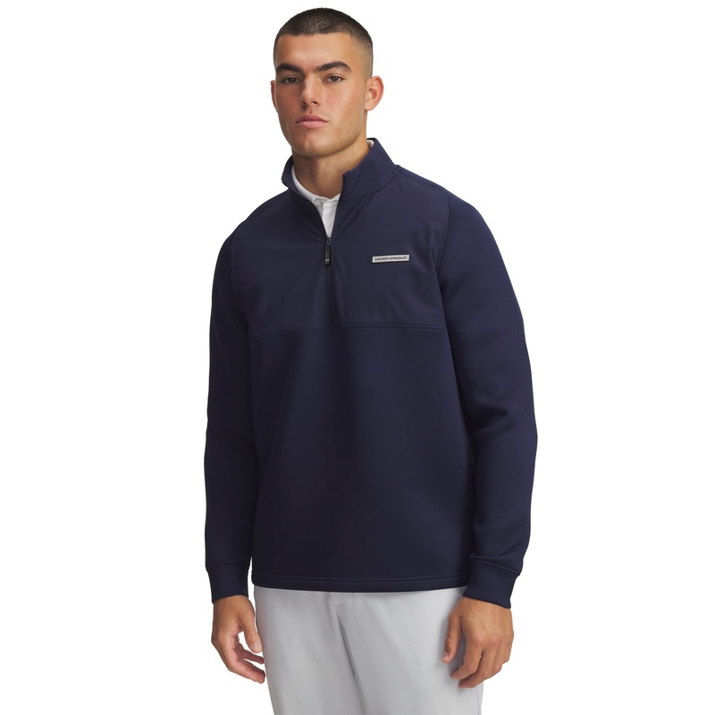 UA Drive Pro Hybrid Half Zip|Midnight Navy/Black|Small|Medium|Large|X-Large|2X-Large