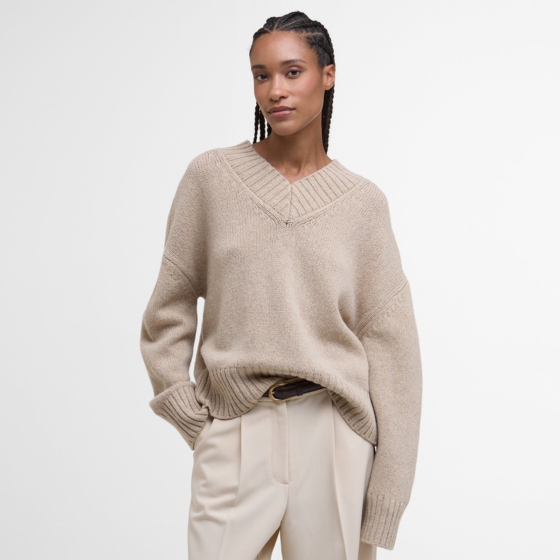 Antonia Knitted Jumper Womens|Oat|UK10|UK12|UK14