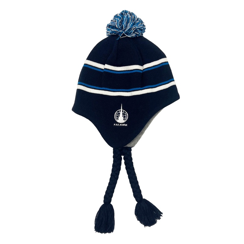 Falkirk Tassel Bobble Hat|Navy/White/Sky|Kids|Adults