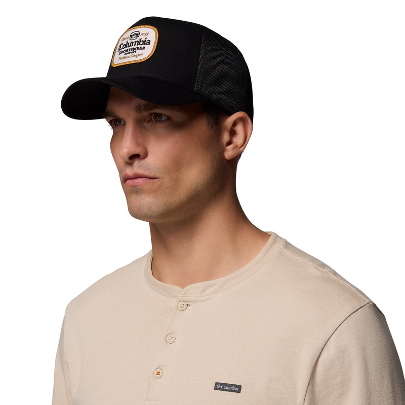 Road Ready Snap Back Cap|Black/Beer Label Woven Patch|One Size
