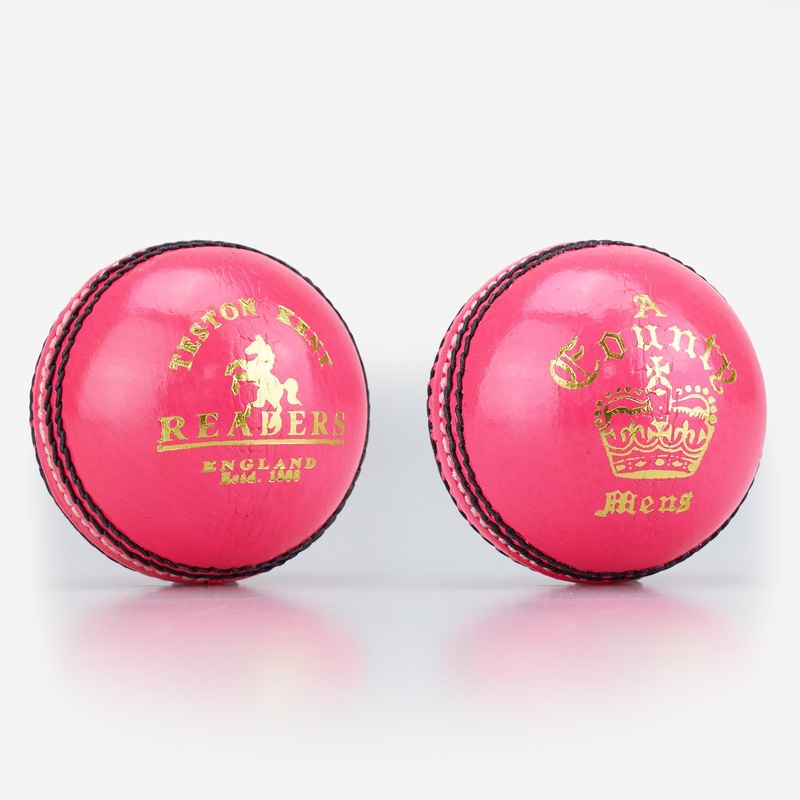 County Crown ‘A’ Cricket Ball|Pink|Mens|Youth