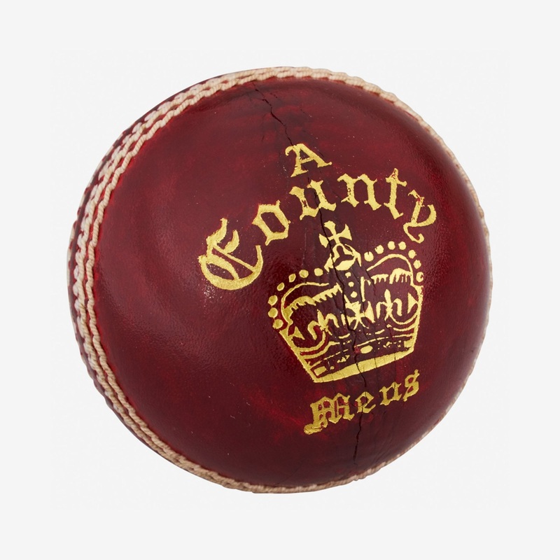 County Crown ‘A’ Cricket Ball|Red|Mens