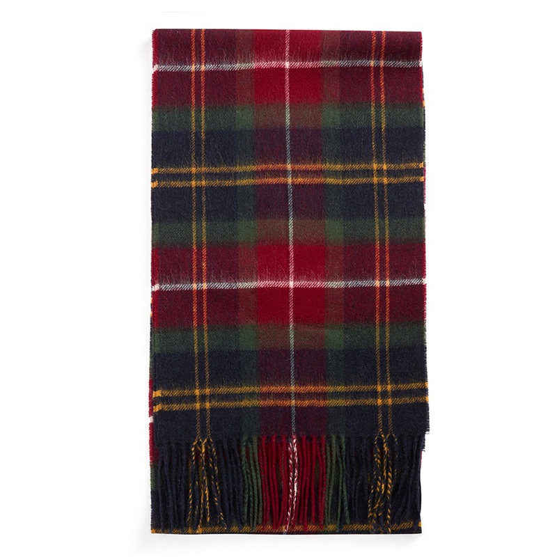 Wool Cashmere Tartan Scarf|Winterberry Tartan|One Size