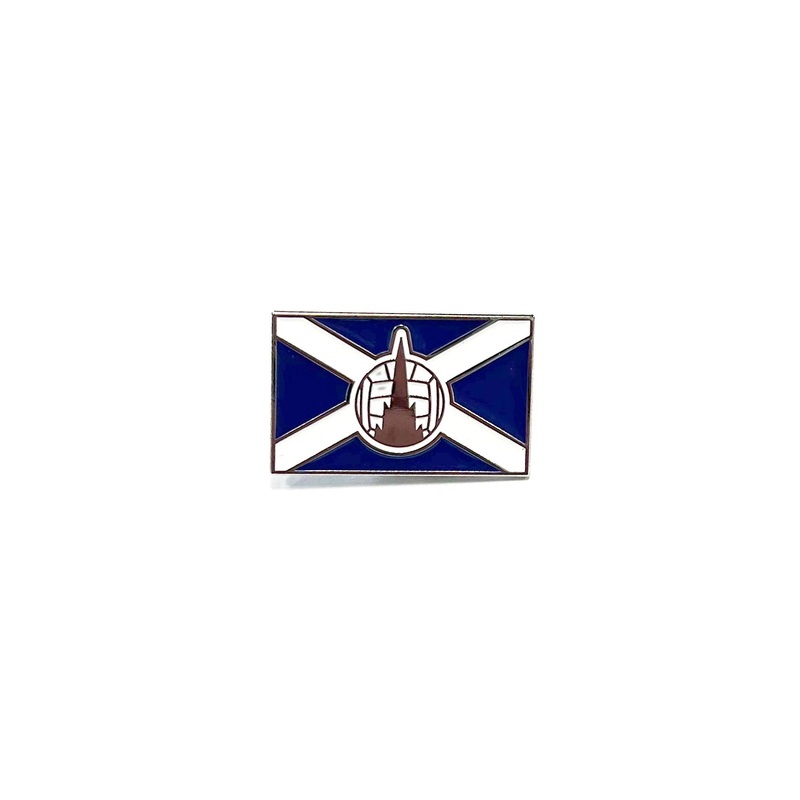 Falkirk Saltire Pin Badge|Blue/White|One Size