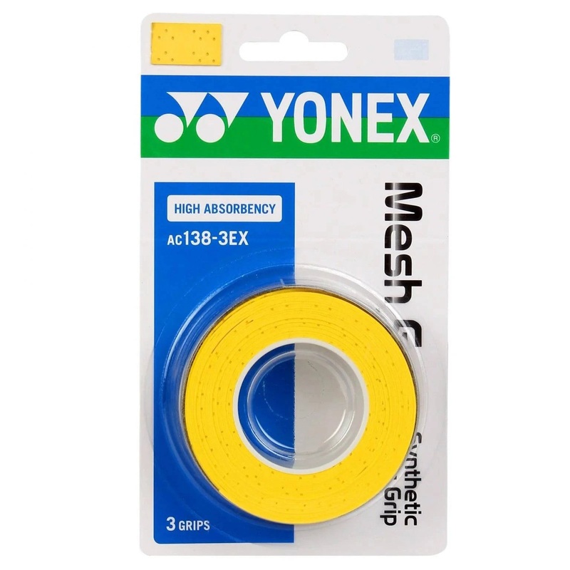 YONEX Mesh Graps (3 wraps) AC138-3EX Multiple Colors