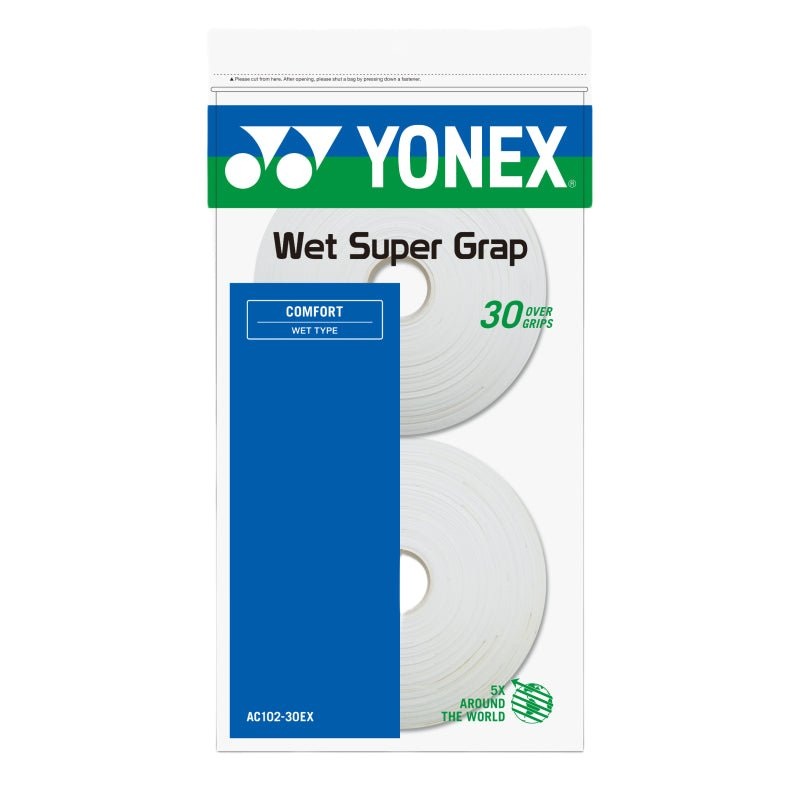 YONEX Wet Super Grip (30 Wraps) AC102EX-30 – Multiple Colors