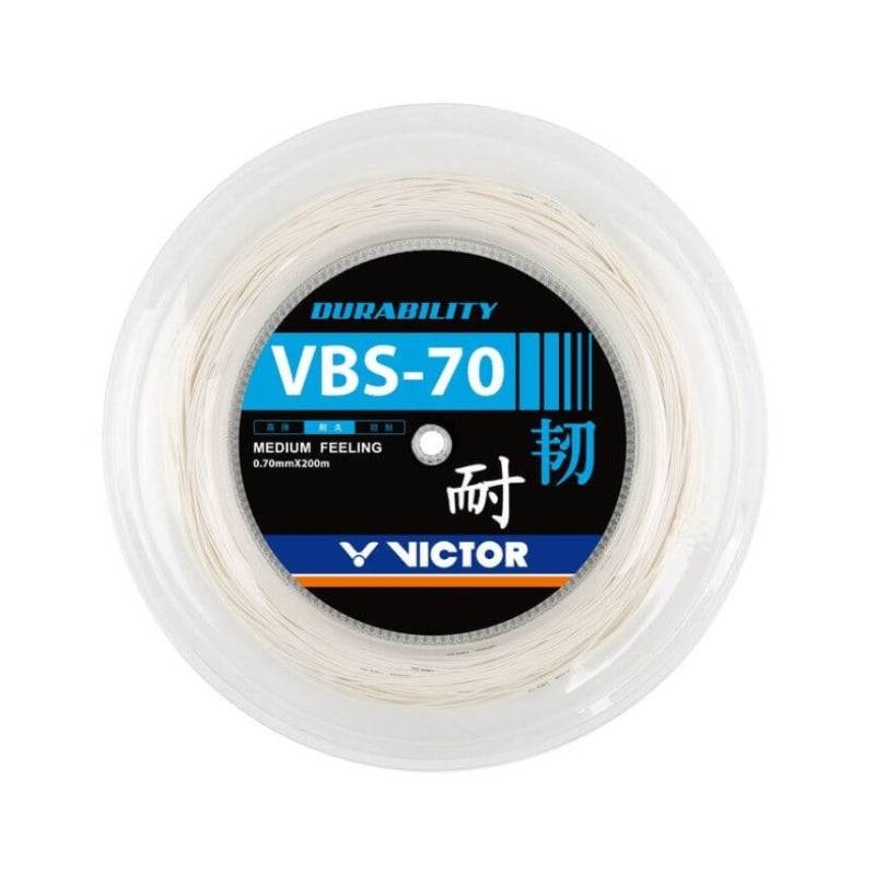 VICTOR VBS-70 0.70mm (Durability) Badminton String 200m Reel White
