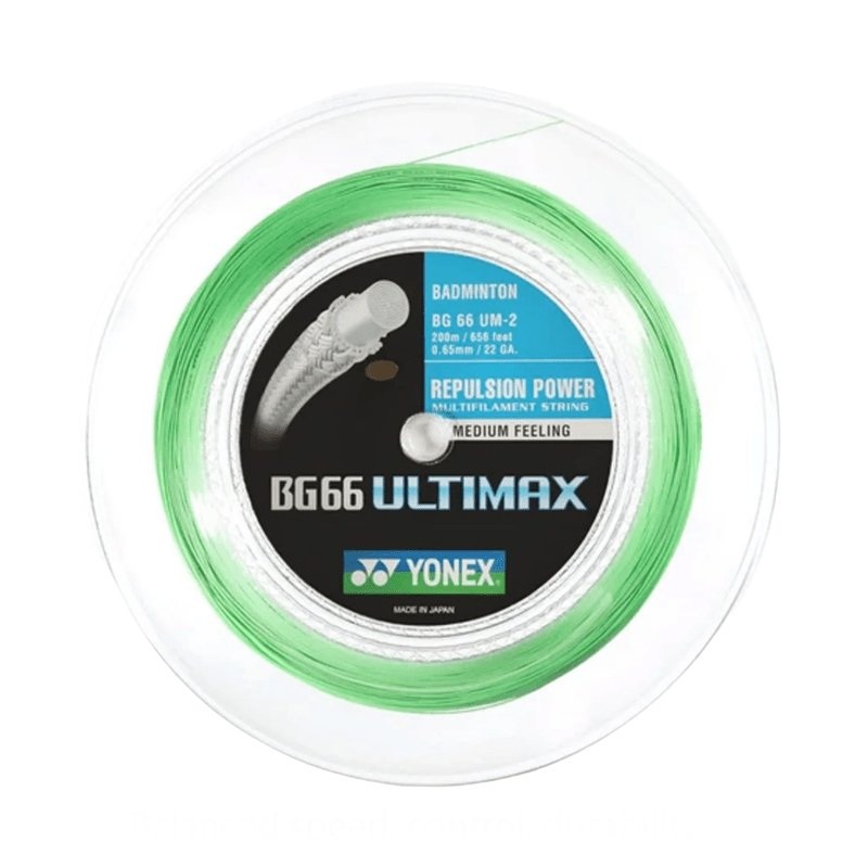 YONEX BG66 ULTIMAX Badminton String Coil (200m) Green