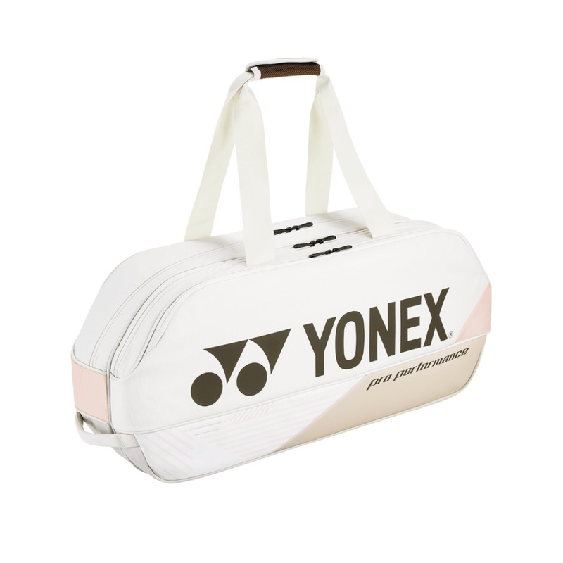 YONEX Pro Badminton/Tennis Tournament Bag (6pcs) BA92431WEX – Sand Beige