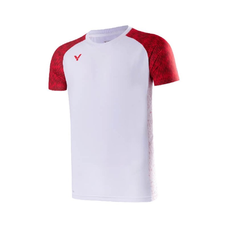 VICTOR TOURNAMENT Series T-Shirt T-40000TD A White Danish National Team Unisex