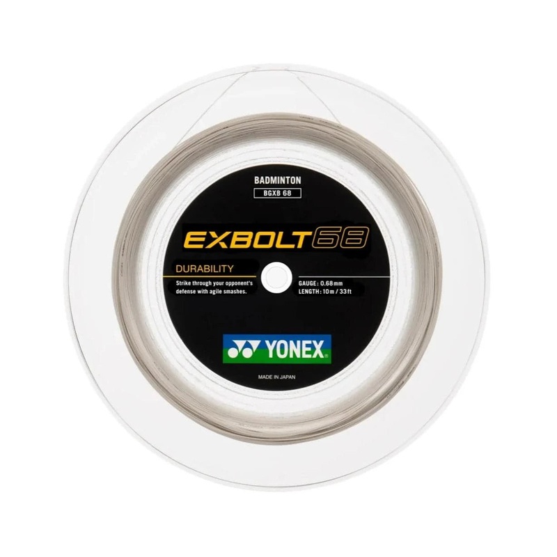 YONEX EXBOLT 68 Badminton String Coil (200m) White
