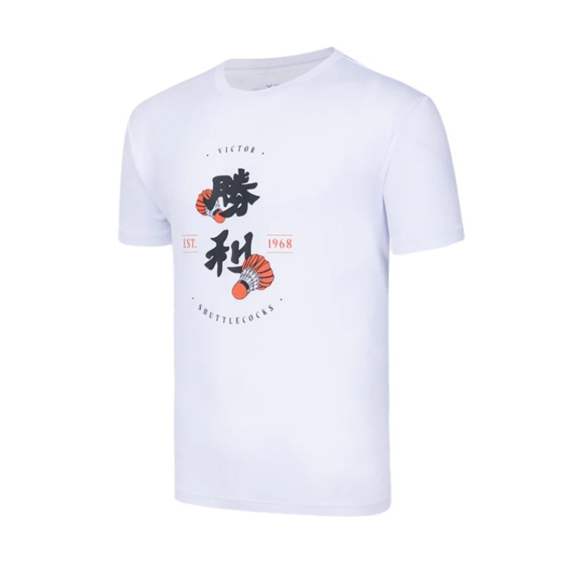 VICTOR Badminton T-Shirt T-45004 A White Unisex