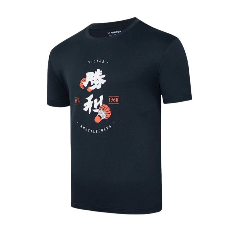 VICTOR Badminton T-Shirt T-45004 C Black Unisex