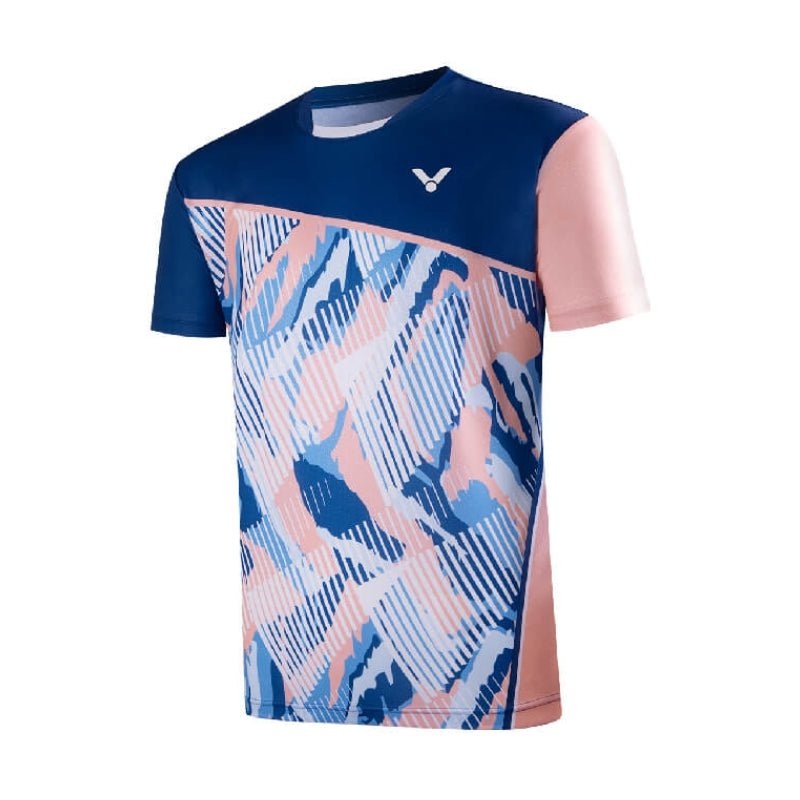 VICTOR Men’s Sports T-Shirt T-40011 F Blue/Pink