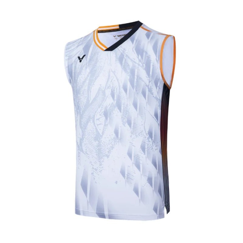 VICTOR TOURNAMENT Series Sleeveless shirt T-45001 A White Kodai Naraoka Unisex