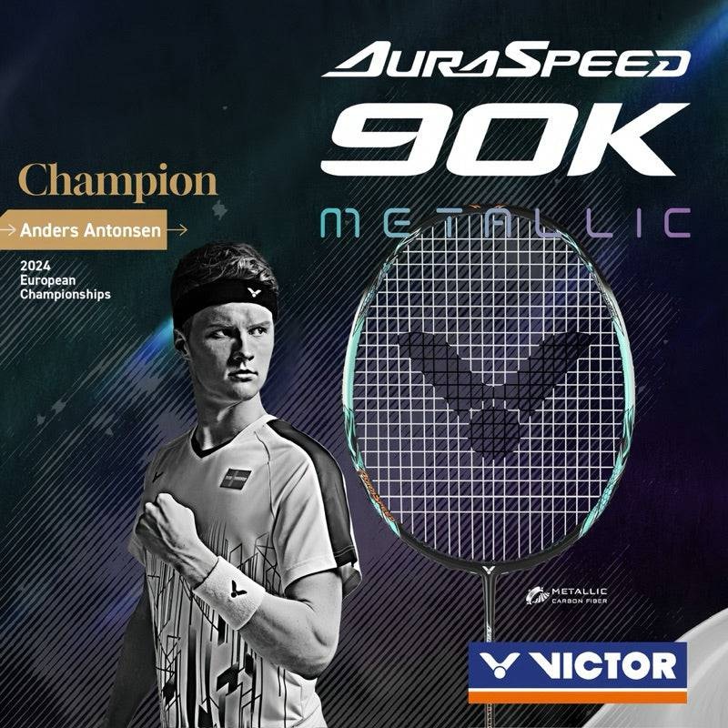VICTOR Auraspeed 90K Metallic 2024 Badminton Racquet  Unstrung & Free Grip