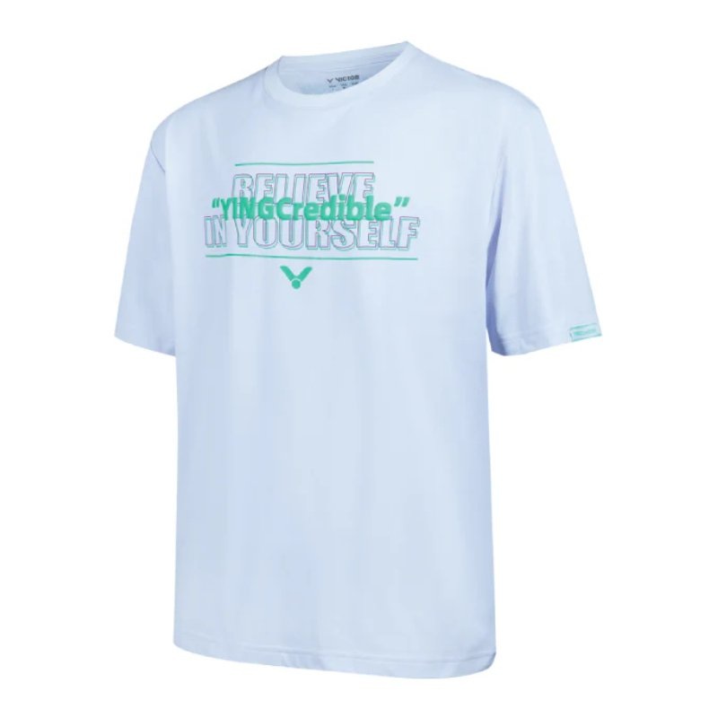 VICTOR TAI TZU YING Tribute Collection T-Shirt T-50006TTY A-White Unisex