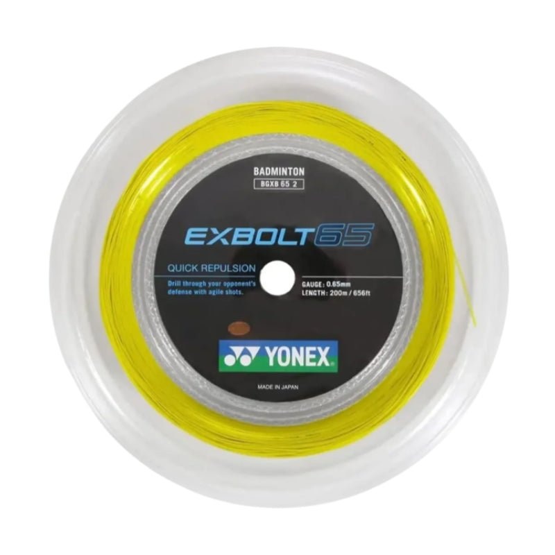 YONEX EXBOLT 65 Badminton String Coil (200m) Yellow