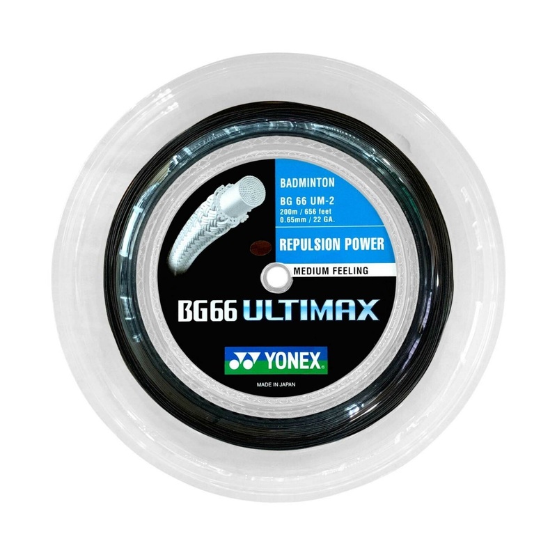 YONEX BG66 ULTIMAX Badminton String Coil (200m) Black