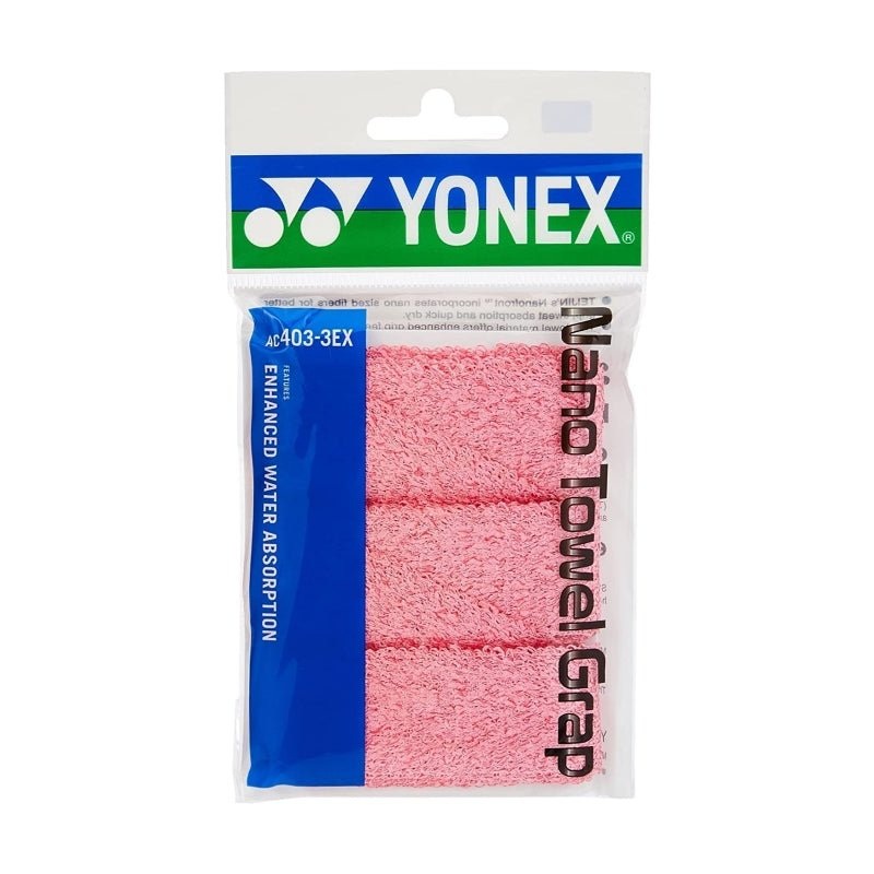 YONEX Nano Towel Grap (3 wraps) AC403EX Multiple Colors