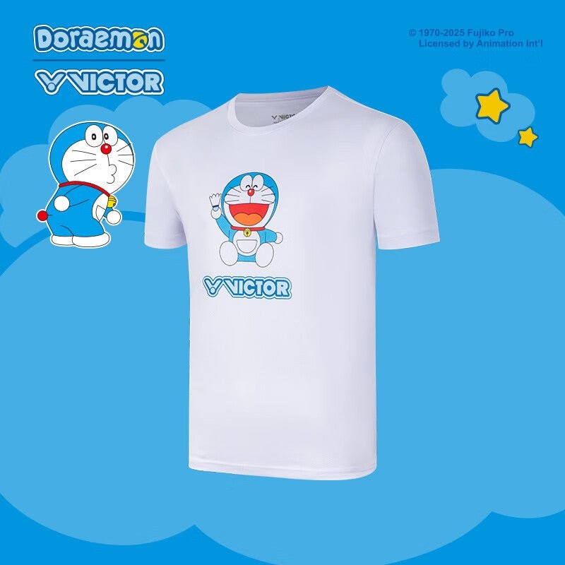 VICTOR x Doraemon Sports T-Shirt UNISEX T-501DRM-A White