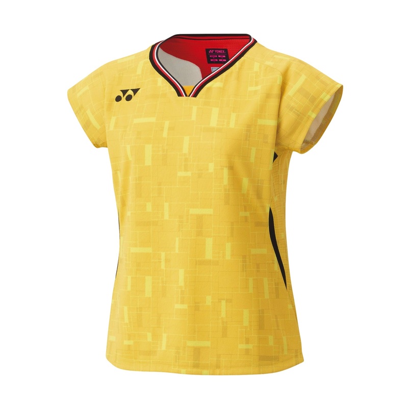 YONEX 2025 Japan National Team Women’s Crew Neck Shirt 20917YX – Bright Golden Yellow