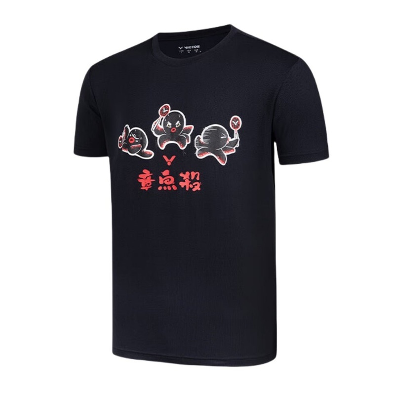 VICTOR 2025 TRAINING Series Unisex T-Shirt (Octopus Smash) T-50029 C (Black)