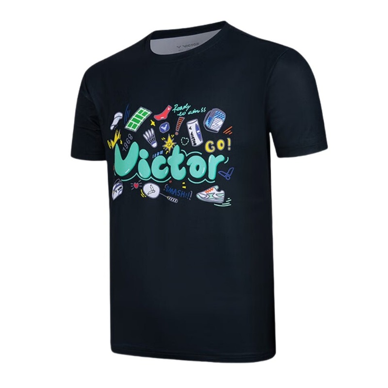 VICTOR 2025 TRAINING Series Unisex T-Shirt T-50032 C (Black)
