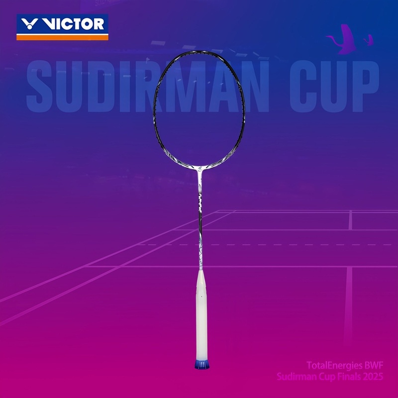 VICTOR AuraSpeed Fantme SC25 (White) Badminton Racquet  Unstrung & Free Grip | 2025 Sudirman Cup Finals Edition