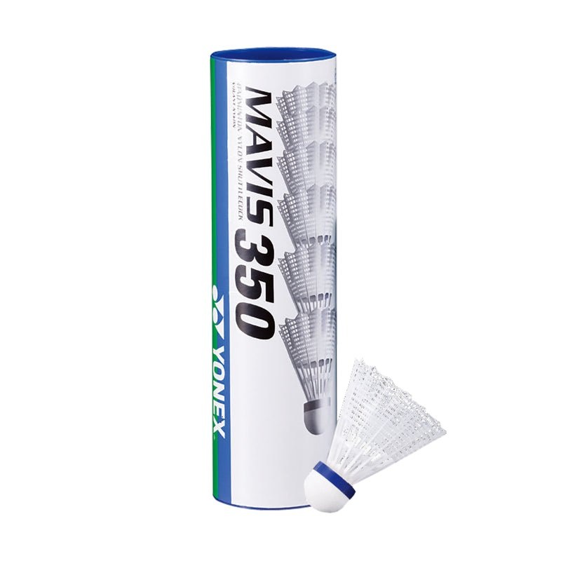 YONEX Mavis 350 Nylon Shuttlecocks (6 In 1 Tube) – White