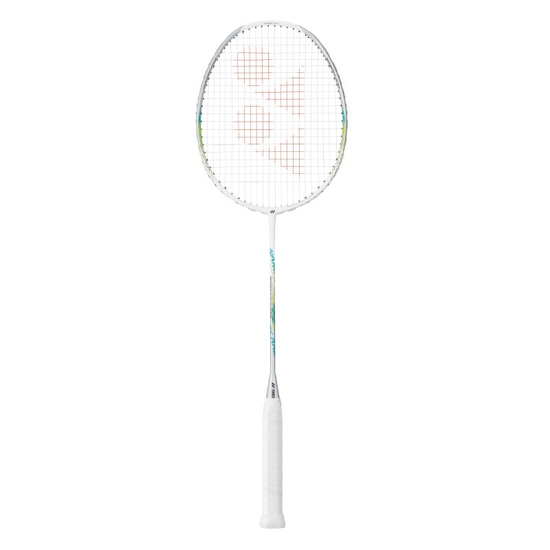 YONEX NANOFLARE 555 (Matte White) 4U/G5 Badminton Racquet  Unstrung & Free Grip