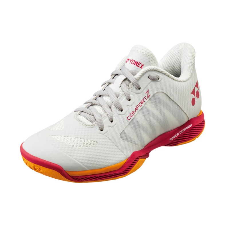 YONEX 2025 Comfort Z WOMEN’S Badminton Shoes – Off White/Red (Limited Edition)
