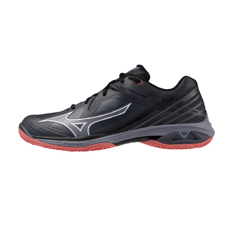 MIZUNO WAVE CLAW 3 UNISEX Badminton Shoes – Odyssey Grey/White/Calypso Coral