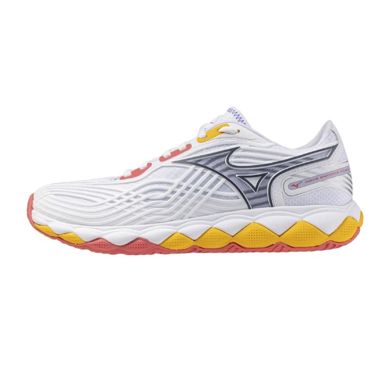 MIZUNO WAVE ENFORCE TOUR 2 AC WOMEN’S Tennis Shoes – White/Icelandic Blue/Calypso Coral