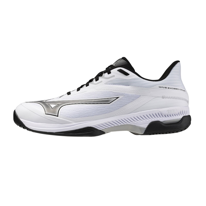 MIZUNO WAVE EXCEED COURT AC MEN’S Tennis Shoes – White/Black/Harbor Mist