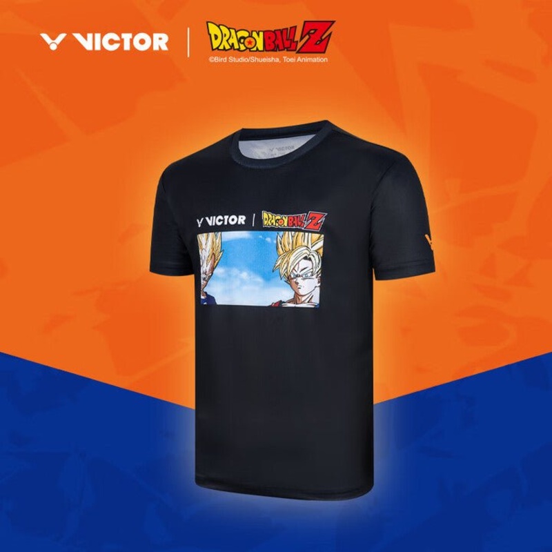 VICTOR x Dragon Ball Z Unisex Knitted T-Shirt – T-501DBZ-C Black