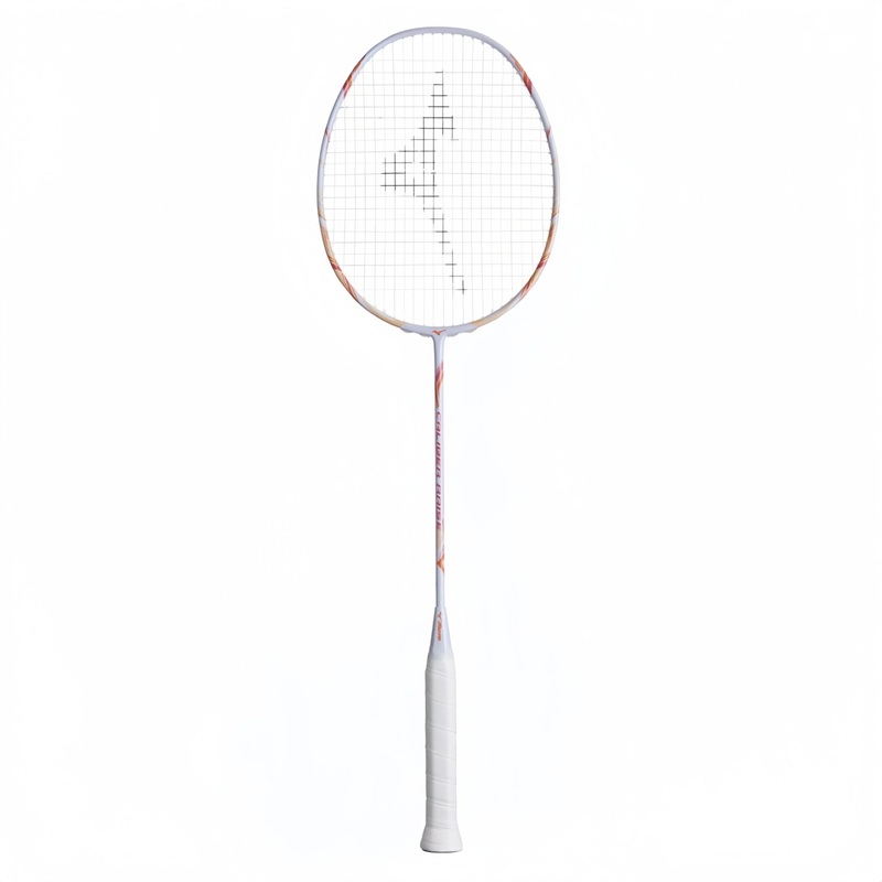 MIZUNO CALIBER RAISE (White/Pink) Badminton Racquet  Strung & Free Grip