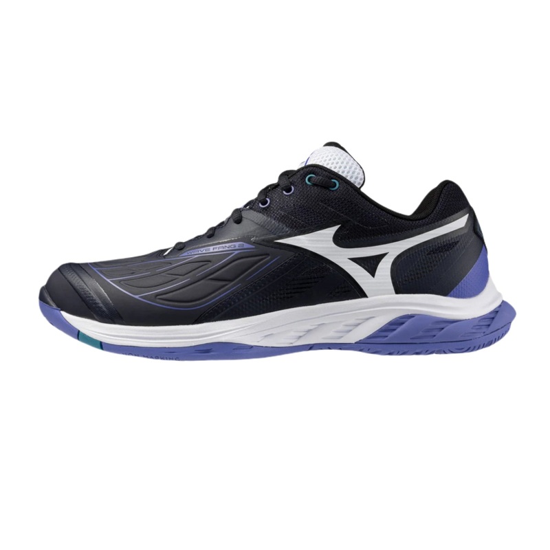 MIZUNO WAVE FANG 2 UNISEX Badminton Shoes – Blue Granite/White/Iris Boom