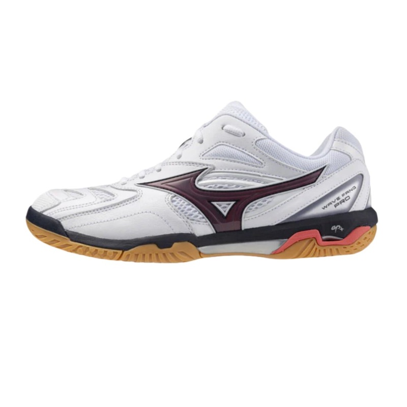 MIZUNO WAVE FANG PRO UNISEX Badminton Shoes – 	White/Baritone Blue/Calypso Coral