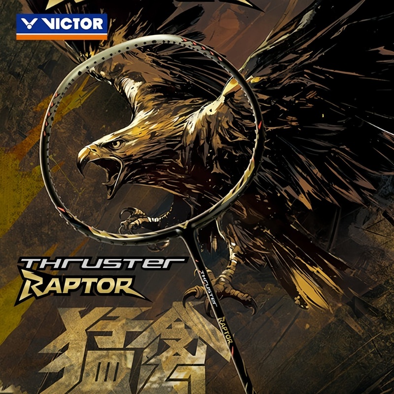VICTOR Thruster RAPTOR (Moonless Night) Badminton Racquet  Unstrung & Free Grip
