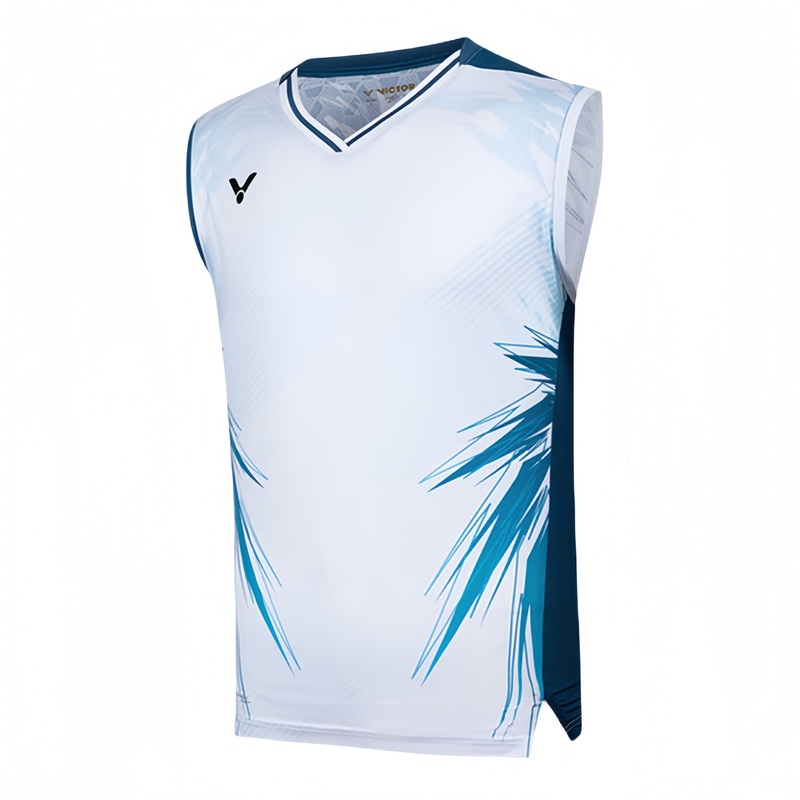 VICTOR Tournament Series (LZJ Exclusive) Unisex Sleeveless Top T-50008-AF White/Blue