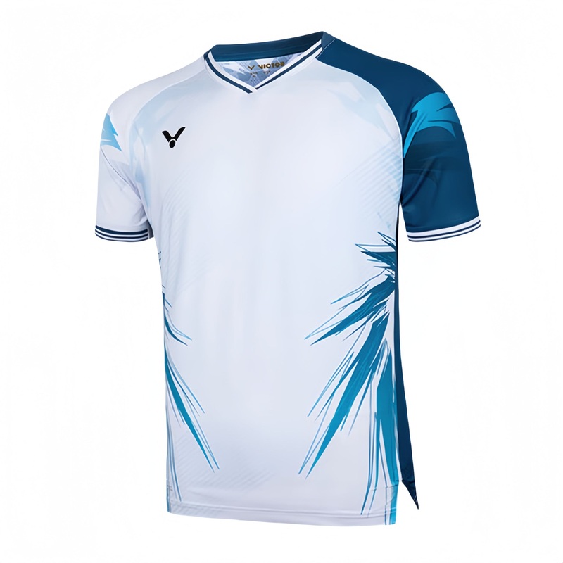 VICTOR Tournament Series (LZJ Exclusive) Unisex T-Shirt T-50007-AF White/Blue