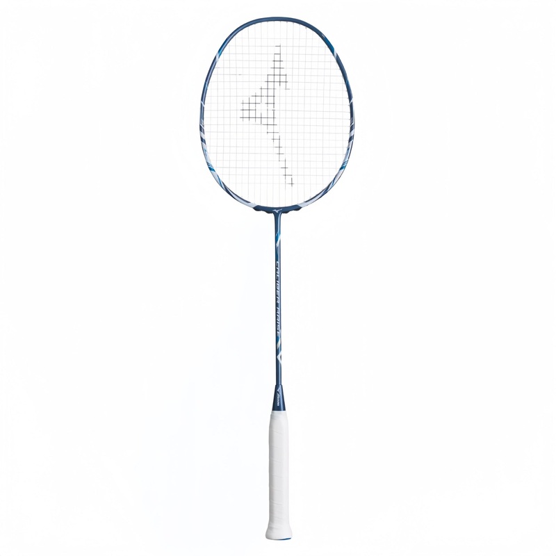 MIZUNO CALIBER RAISE (Blue/White) Badminton Racquet  Strung & Free Grip