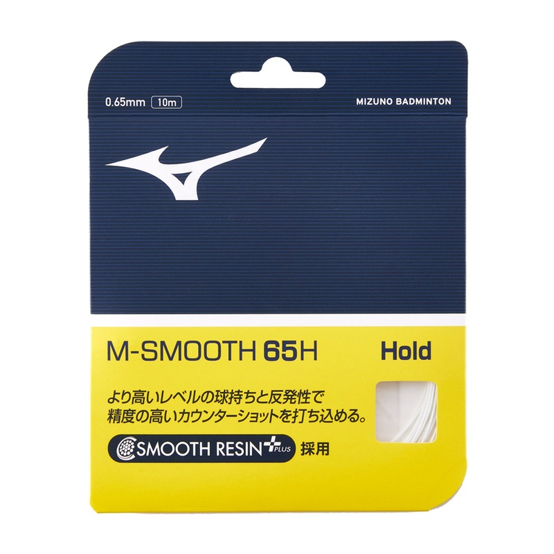 MIZUNO M-SMOOTH 65H Badminton String Set (10m) – White